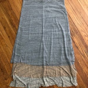 Democracy Tiered Maxi Skirt, XL